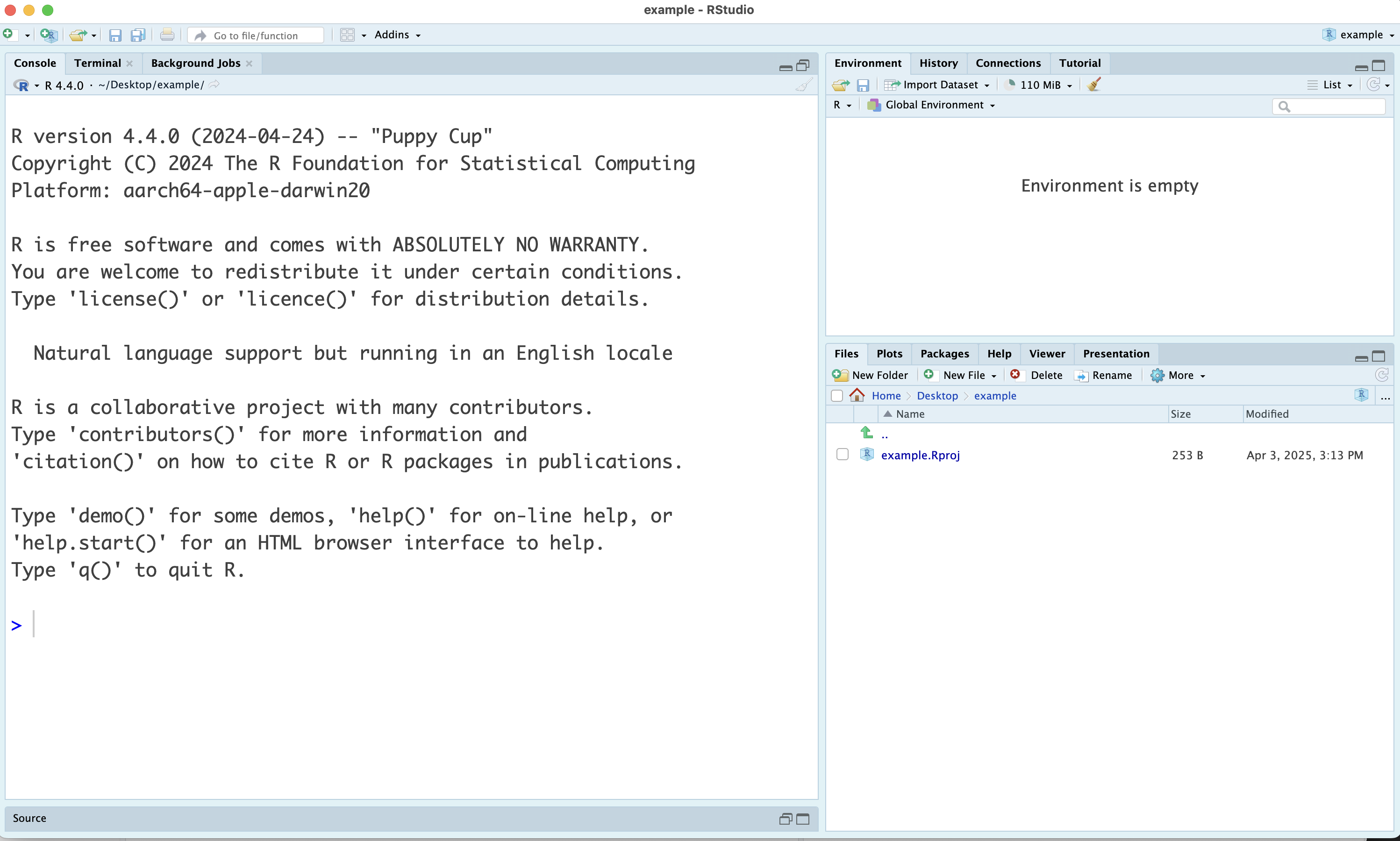 新しいRstudio 画面